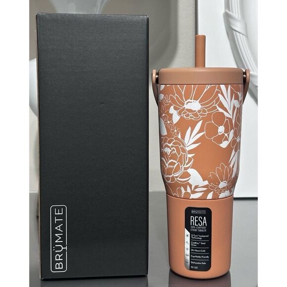 brumate Other - NWT Brumate LIMITED EDITION RESA 35oz Straw Tumbler, SANDSTONE BLOOM